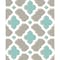 A-Street Prints Lido Turquoise Quatrefoil Wallpaper 2744-24123 - alternate 1