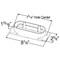 Grote Lighting Black Polycarbonate Mounting Brackets for 6in Oval Lights, Rectangular, Screw Mount 43172 - alternate 3