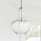 Jonathan Y Watts 13.25" 1-Light Mid-Century Modern Iron/Glass LED Pendant, Chrome/Clear JYL6401A - alternate 8
