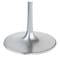 Homeroots 48" Gray and Silver Marble and Aluminum Pedestal Base Round Top Dining Table 572222 - alternate 4