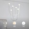 Vidalite Breeze 6-Light Matte White Chandelier, Textured Pendant Chandelier, Included LED Bulbs CE1013105 - alternate 8