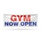 Signmission Gym Now Open, 48 Inch x 120 Inch, Vinyl Banner B-120-30684 - alternate 1