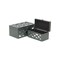 Homeroots Set of Two Black And White Wood And Mirrored Glass Box With Lid, 2PK 489375 - alternate 1