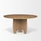 Homeroots 59" Brown Solid Wood Pedestal Base Round Top Dining Table 604027 - alternate 4