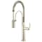 Brizo Litze Semi-Professional Kitchen Faucet, Industrial Handle Polished Nickel 63344LF-PN - alternate 1