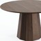 Homeroots 52" Brown Wood Pedestal Base Round Top Dining Table 720966 - alternate 3