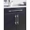 Amerock Urbanite 5-1/16 in 128 mm Center-to-Center Polished Chrome/Black Chrome Cabinet Pull BP77812826BCR - alternate 2