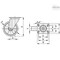 Elesa 451561-ESD Castors steel bracket ESD Mould-on polyurethane coating plate bracket, wi 451561-ESD - alternate 2
