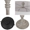 Jonathan Y Trisha 61.5 in. French Country Classic Distressed Resin Spindle Candlestick LED Floor Lamp, White Was JYL3060B - alternate 4