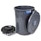 Magnum Tool Gray 44 Gallon Trash Can Set, Trash Can, Quiet Dolly, and Reinforced Lid, 1 Set CMTC-CLD0-44G01 - alternate 1