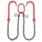 Mytee Products Grade 80 V Bridle Chain, Tow Recovery G80 3/8in x 3ft Chain 7100# Lbs, Two 15in J-Hook, Cradle Grab Hook CH383V-15J-PLGH-G80 - alternate 7