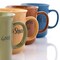 Gibson Home Thoughtful Morning 4 Piece 26 Ounce Stoneware Cup Set in Assorted Colors 127067.01 - alternate 6
