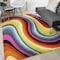 Jonathan Y Flow Abstract Swirl Red/Yellow/Blue 3 ft. x 5 ft. Area Rug DZC100A-3 - alternate 6