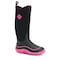 Muck Boot Co Women's Hale Tall Rubber Boot, Plain Toe, 15" Height, Black/Hot Pink, 8 HAW-404-PNK-080 - alternate 3