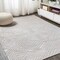 Jonathan Y Jordan High-Low Pile Art Deco Geometric Beige 5 ft. x 8 ft. Indoor/Outdoor Area Rug SBH103B-5 - alternate 5