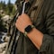 Elegani Rubber Band Compatible with Apple Watch 42mm, Green, Green/Yellow Gold/Rose Gold Buckle RSCMB-GRN-42 - alternate 2