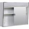 Zenith SS 23.5'' Wx18.25'' Hx5.63''D Bi-View Surface Mount Lighted Medicine Cabinet 701L - alternate 2