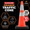 Xpose Safety 28 In Orange Slim Line Traffic Cone, 10 lb Base with 6in & 4in  Collar, DOT Approved, 48-PK OTC28SL-64-10L-48-X - alternate 4