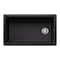 Blanco Inteos SILGRANIT 33in Single Bowl Reversible Undermount Workstation Kitchen Sink - Coal Black 443311 - alternate 4