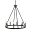 Jonathan Y Oberto 28" 8-Light Iron Classic Industrial Ring LED Chandelier, Oil Rubbed Bronze JYL7496A - alternate 1