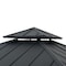 Sunjoy 10 ft. x 10 ft. Hardtop Gazebo, Outdoor Patio Aluminum Frame Gazebo A102012121 - alternate 5