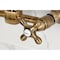 Kingston Brass Two-Handle Wall Mount Bridge Kitchen Faucet, Antique Brass KS1263AX - alternate 2