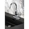 Kingston Brass One-Handle 1-Hole Bathroom Faucet with Knurled Handle, Deck Plate, and Push Pop-Up Drain KSD2211RKX - alternate 4