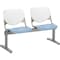 Kfi Kool Beam Seat Beam Seating, Blue Back, 47 in W 22 in L 31 in H, Polypropylene Seat 2300BEAM2-BP08-SP35 - alternate 1