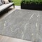 Homeroots 5' X 8' Gray Brown And Ivory Abstract Washable Indoor Outdoor Area Rug 601063 - alternate 1