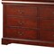 Homeroots 60" Brown Solid and Manufactured Wood Six Drawer Double Dresser 490456 - alternate 3