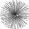 Homeroots 6" Silver Iron Decorative Urchin Spiky Sphere Tabletop Sculpture 373771 - alternate 2