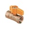Everflow FIP Gas Ball Valve, with Yellow Aluminum Alloy Handle, Brass 3/4" 4534Y - alternate 3