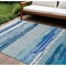 Homeroots 9' X 12' Blue Abstract Washable Indoor Outdoor Area Rug 608641 - alternate 1