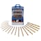 Performance Tool 21 pc. Drill Bit Set, Titanium Coated, Assorted Sizes, Metal Plastic Wood W9016 - alternate 2