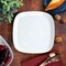 Our Table Simply White 6 Piece 10 Inch Square Fine Ceramic Dinner Plate Set in White 133015.01 - alternate 3