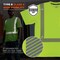 Ergodyne Hi-Vis Shirt, XL, Lime, Short Sleeve 22235 - alternate 4