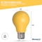 Bulbrite 25-Watt Equivalent Ceramic Yellow Color A19 Weatherproof Outdoor E26 Medium BaseLED Light Bulb, 10PK 862314 - alternate 4