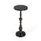 Homeroots 23" Bronze Metal Round Pedestal End Table 634874 - alternate 2