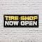 Signmission Tire Shop Now Open, 18 Inch x 48 Inch, Vinyl Banner B-30892 - alternate 3