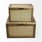 Homeroots Set of Two Brown And Natural Cane And Solid Wood Box With Lid, 2PK 392593 - alternate 4