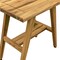 Homeroots 18" X 18" Brown Solid Wood Rectangular Shower Bench 383355 - alternate 4