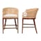 Bali & Pari Lumajang Bohemian Light Honey Rattan and Wood 2-Piece Counter Stool Set 251-2PC-13761-ZORO - alternate 2