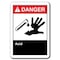 Signmission 10 in Height, Plastic, ANSI-710DS Acid, ANSI-710DS Acid ANSI-710DS Acid - alternate 1