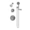 Symmons Elm Two Handle Five Spray Shower Trim with Three Spray Hand Shower (Valves Not Included) 559515TRM - alternate 1