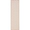 Homeroots 8' Coral And Ivory Geometric Indoor Outdoor Runner Rug 564051 - alternate 1