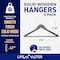 Lifemaster Wooden Hangers, Swivel Hook, Non-Slip, Pants Bar, Holds 10 lbs, Vintage, 5PK LMWD5VTG - alternate 3
