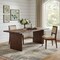 Homeroots 96" Brown Solid Wood Double Pedestal Base Dining Table 635861 - alternate 4