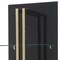 Homeroots 77" Black And Gold Stainless Steel Four Tier Etagere Bookcase 372195 - alternate 4