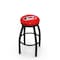 Holland Bar Stool Co 36" Blk Wrinkle Carolina Hurricanes Swivel Bar Stool, Accent Ring L8B2B36CarHur - alternate 1