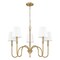 Z-Lite Jisele Rubbed Brass 5 Light Chandelier 4505-5RB - alternate 3